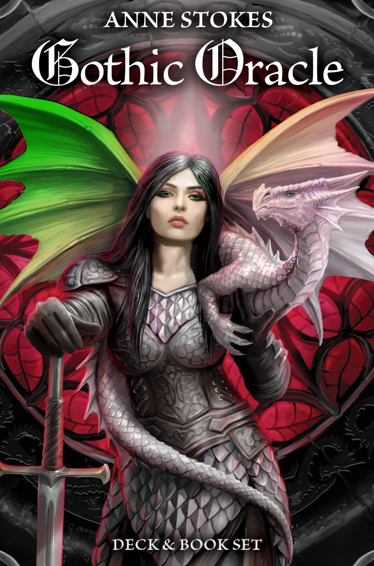 Anne Stokes Gothic Oracle: Deck & Book Set — original deck artwork