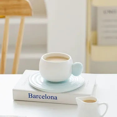 Morandi Cream Ceramic Coffee Cup