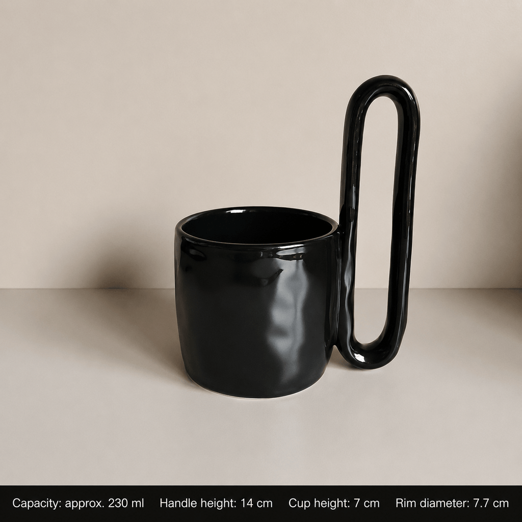 Sculpted High-Handle Mug