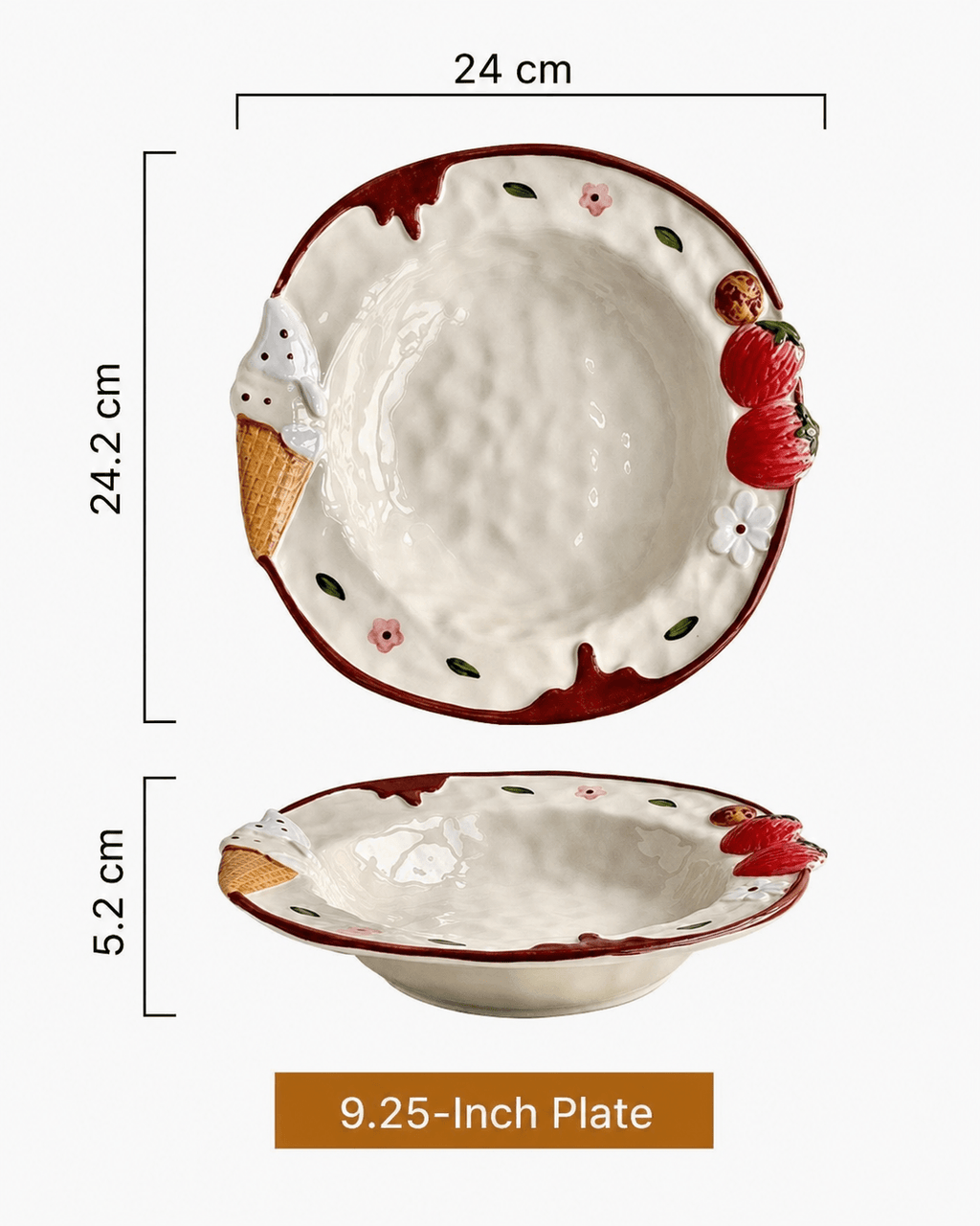 Crème Everyday Ceramic Plate