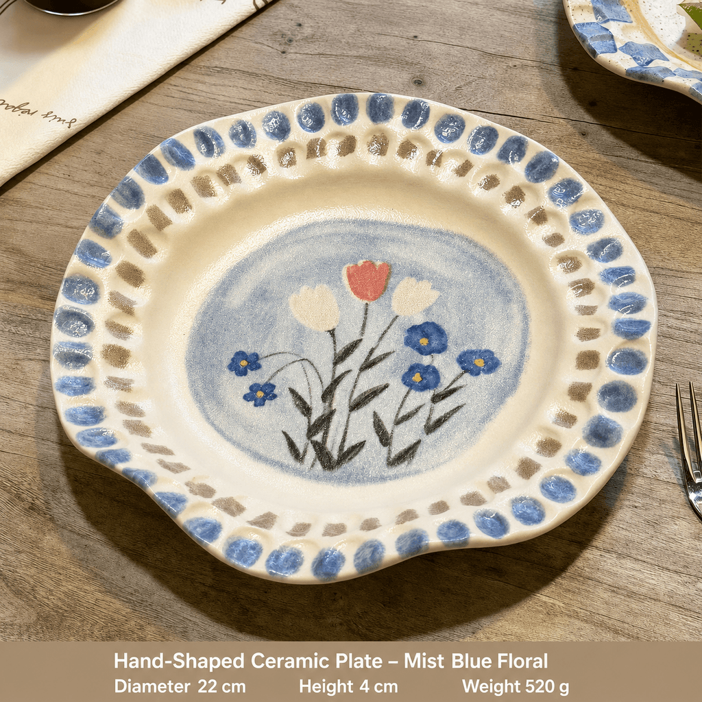 Petite Fleur Hand-Pinched Plate