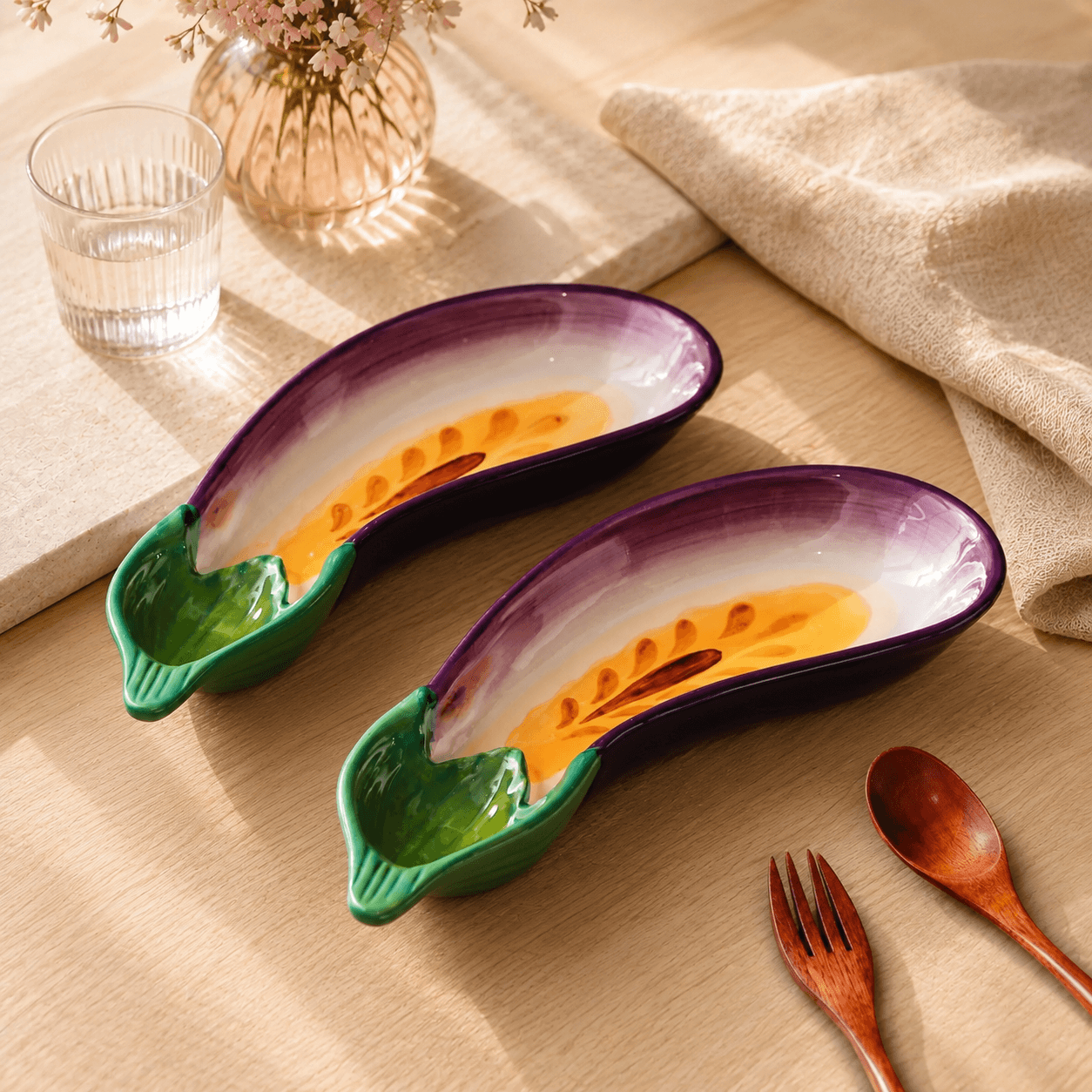 Aubergine Sculptural Plate