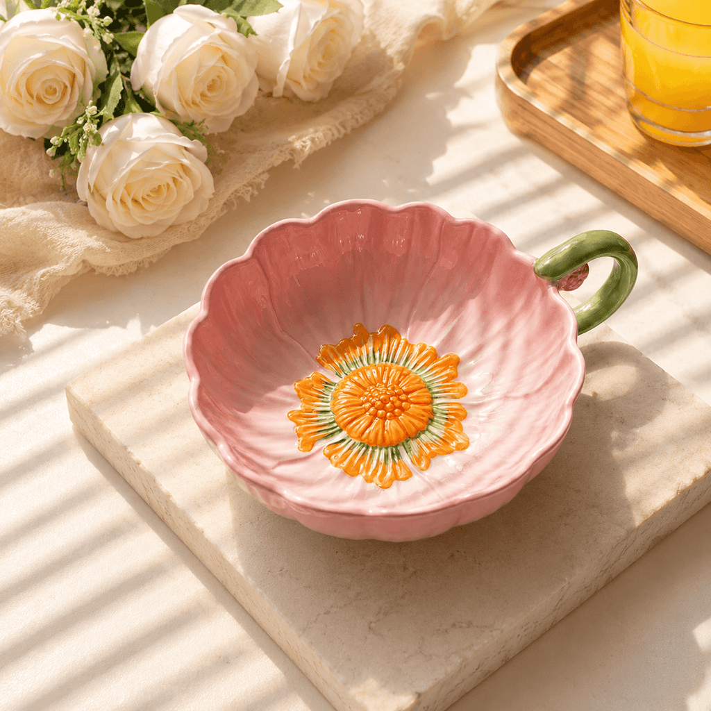 Pink Sakura Handle Bowl