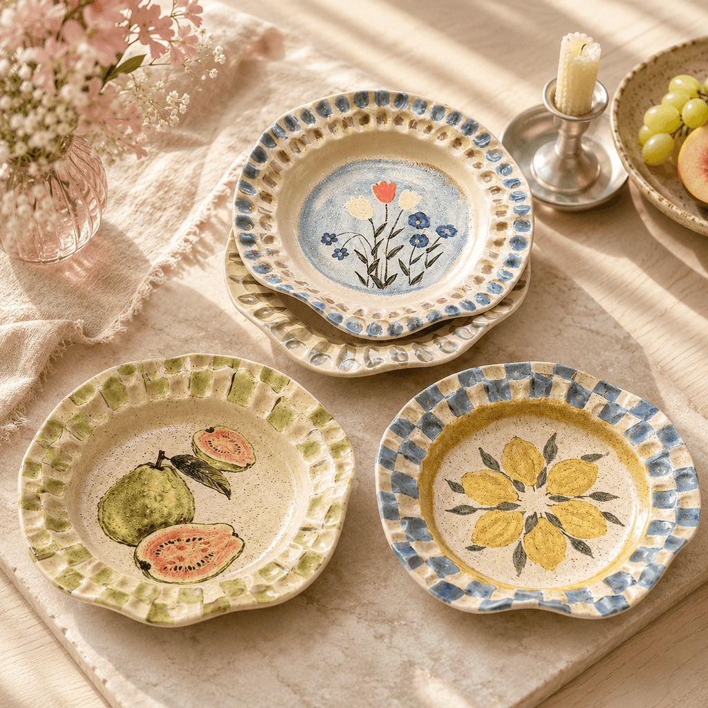 Petite Fleur Hand-Pinched Plate
