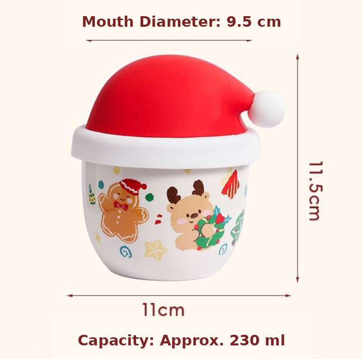 Cozy Christmas Hand-Warming Mug with Lid