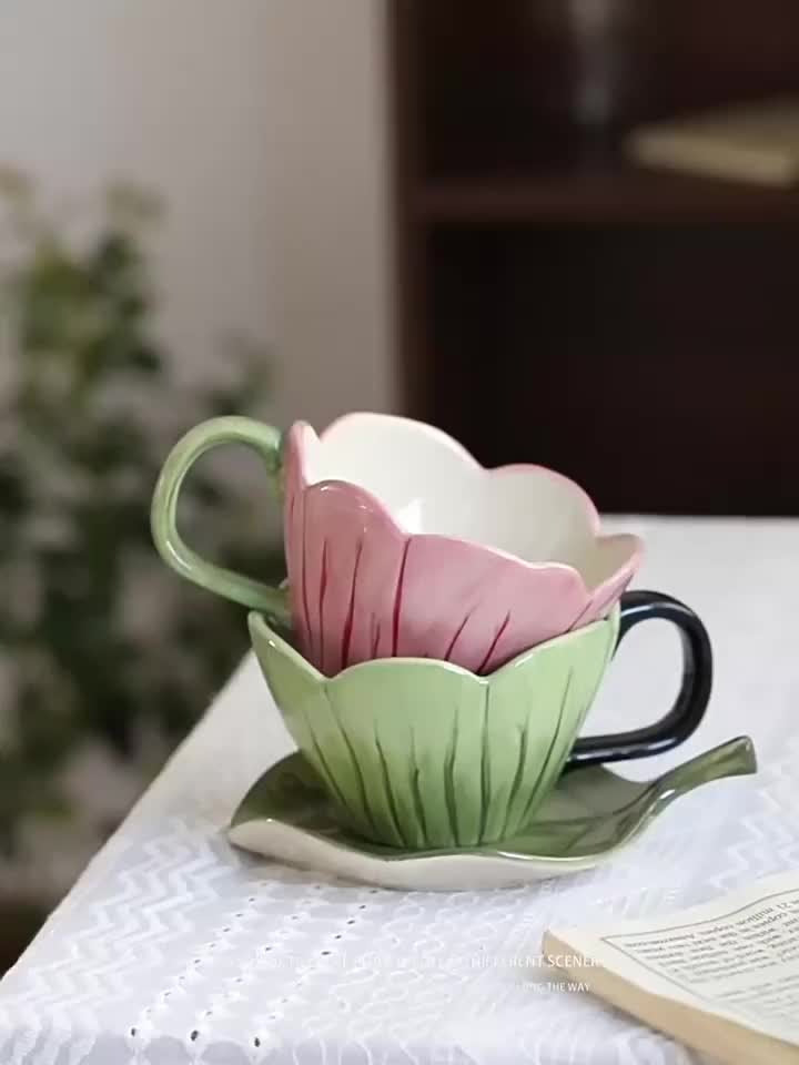 Tulip Garden Ceramic Cup Set