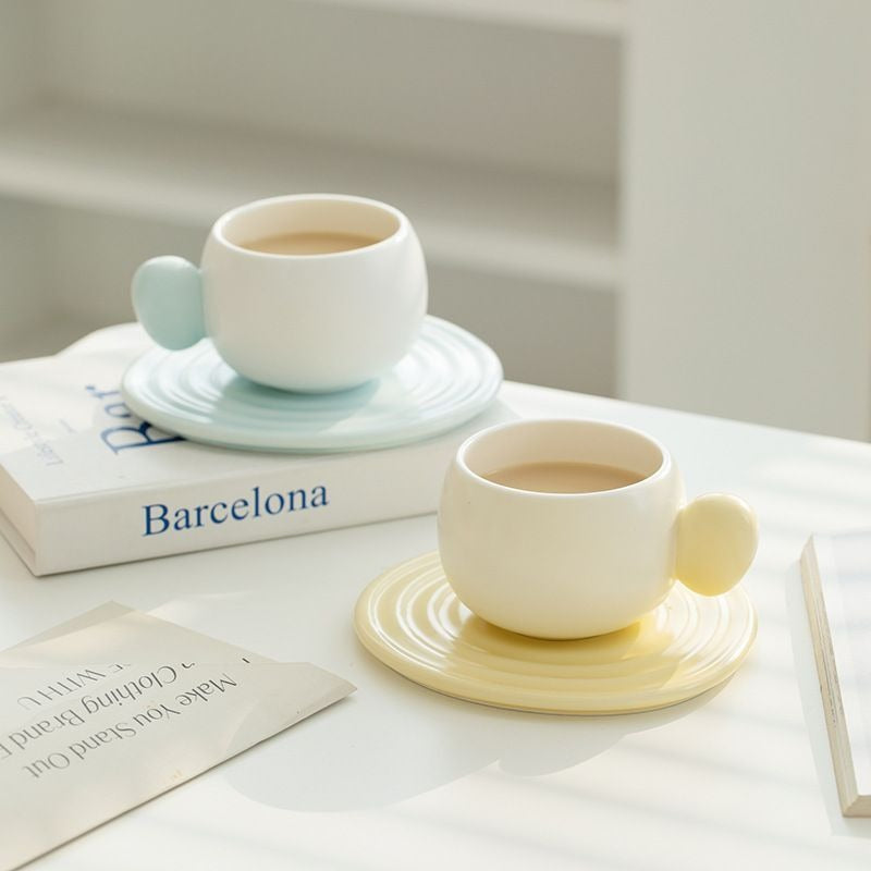 Morandi Cream Ceramic Coffee Cup