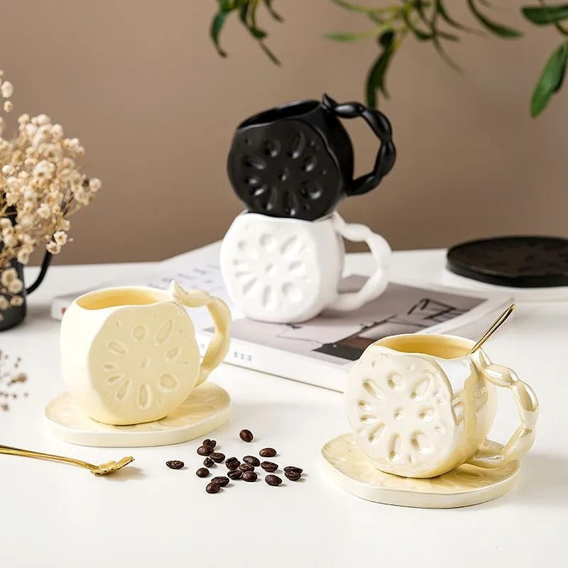 Lotus Root Sculptural Mug