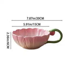 Pink Sakura Handle Bowl
