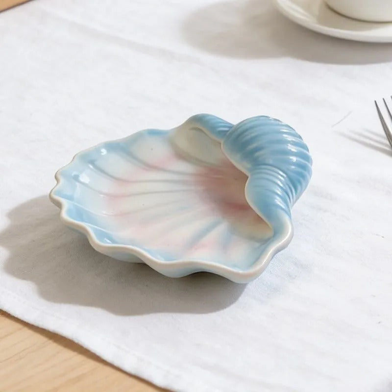 Seashell Sculptural Serving Plate