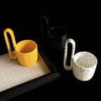Sculpted High-Handle Mug