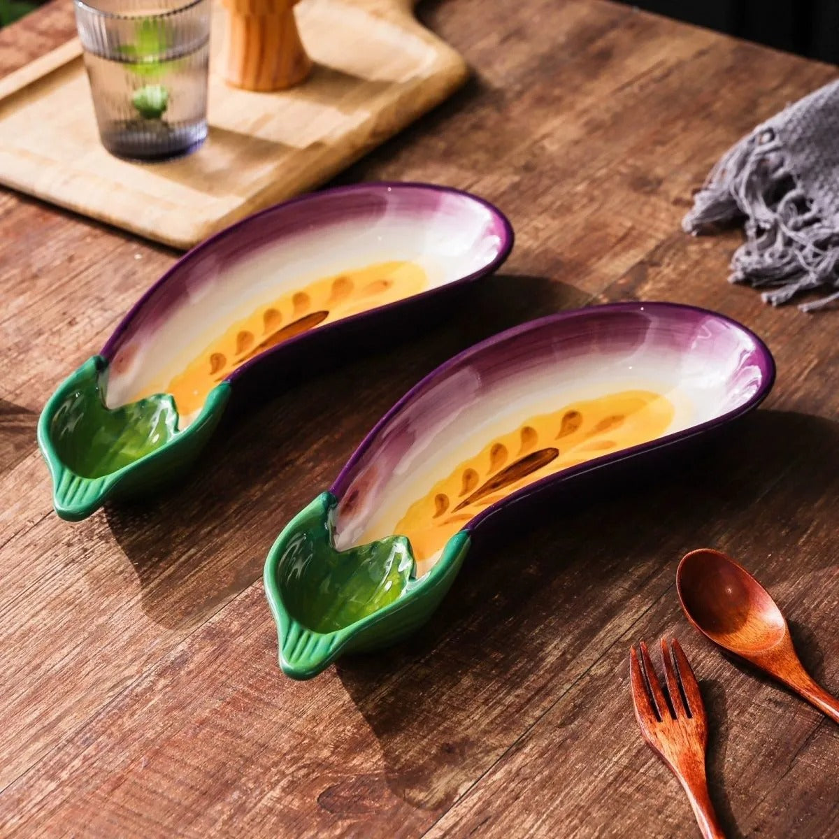 Aubergine Sculptural Plate