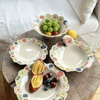 Fleur Relief Dessert Plate