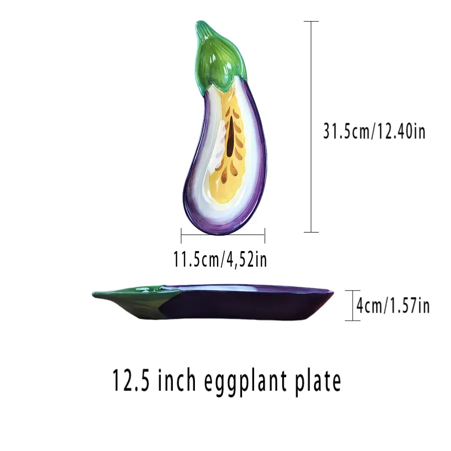 Aubergine Sculptural Plate