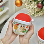Cozy Christmas Hand-Warming Mug with Lid