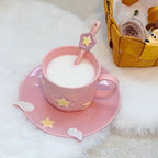 Celestial Hand-Painted Ceramic Cup Set