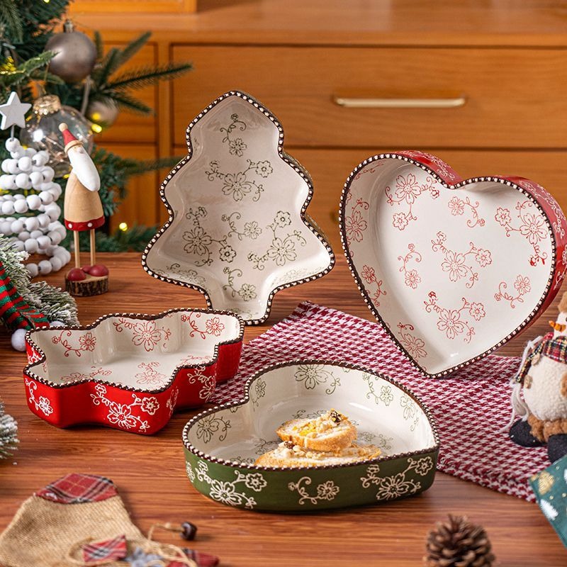 Christmas Tree Ceramic Baking Dish