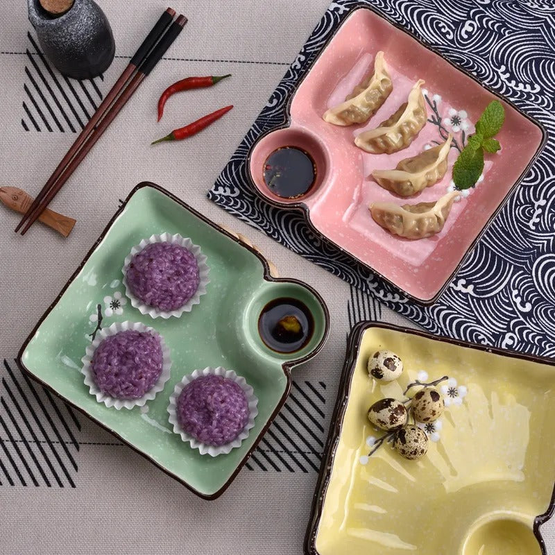 Plum Blossom Divided Plate