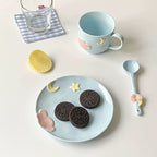 Celestial Hand-Painted Ceramic Cup Set