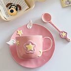 Celestial Hand-Painted Ceramic Cup Set