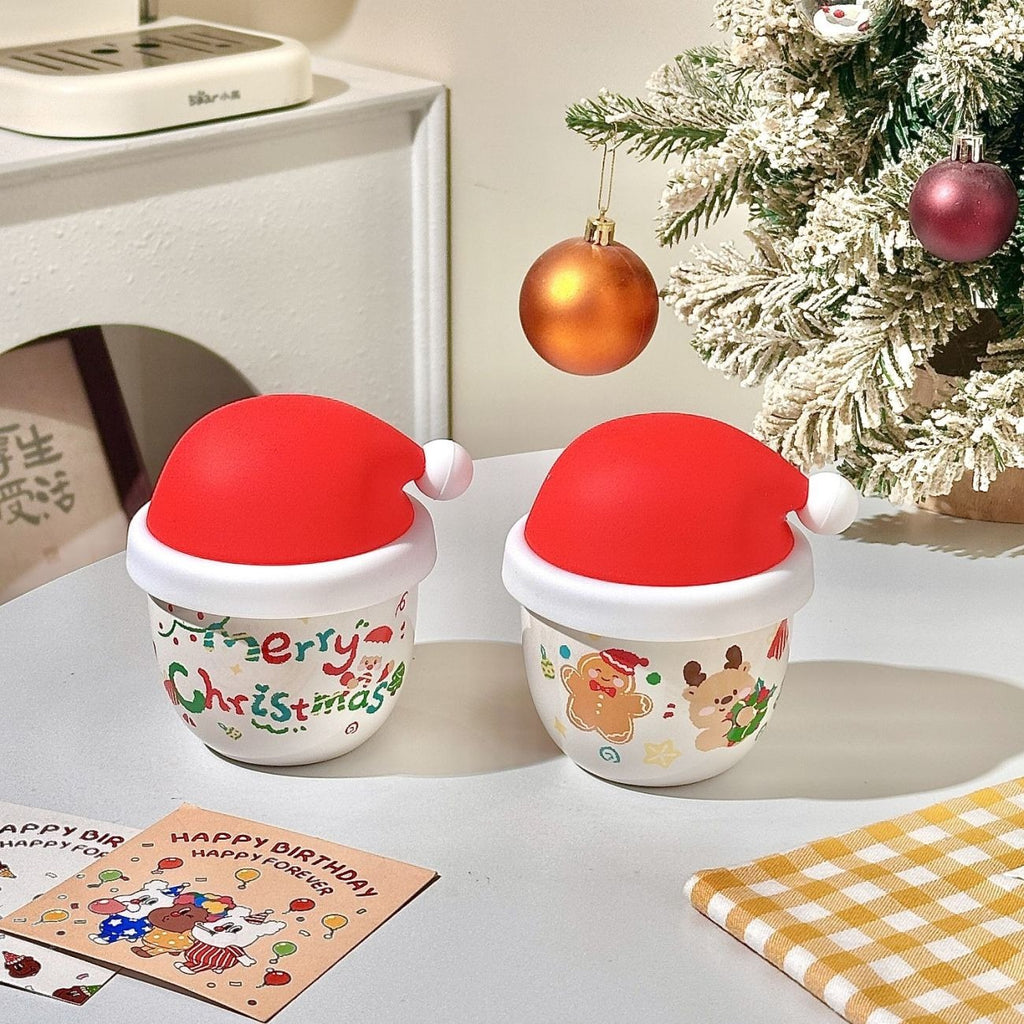 Cozy Christmas Hand-Warming Mug with Lid