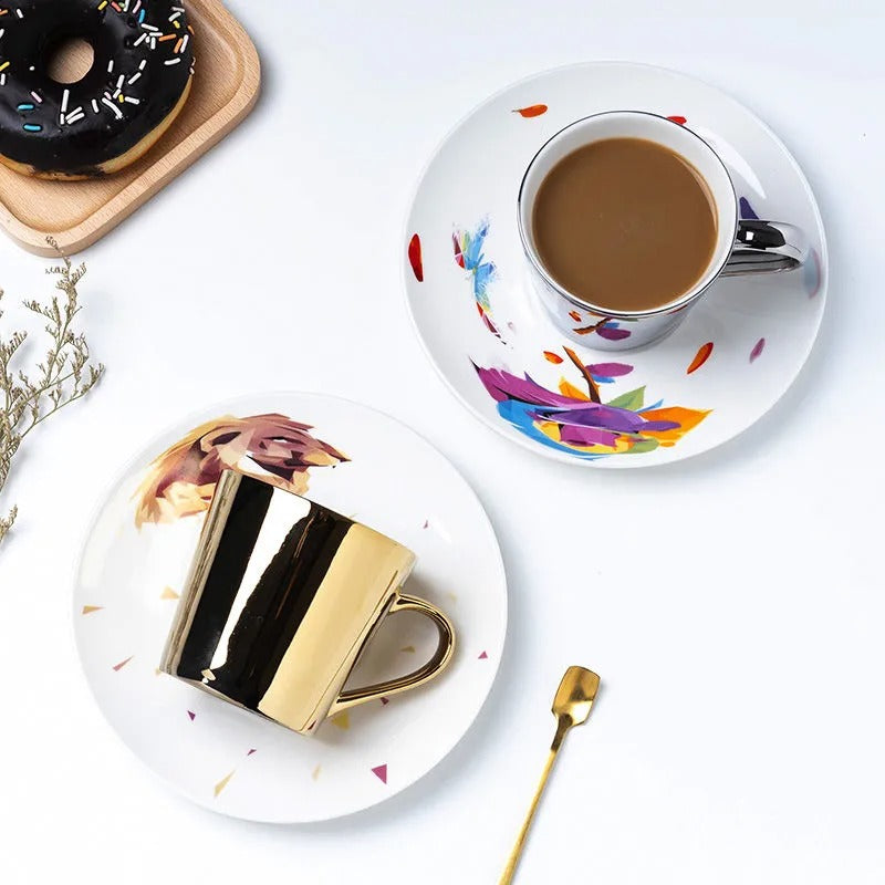 Golden Reflection Cup & Saucer
