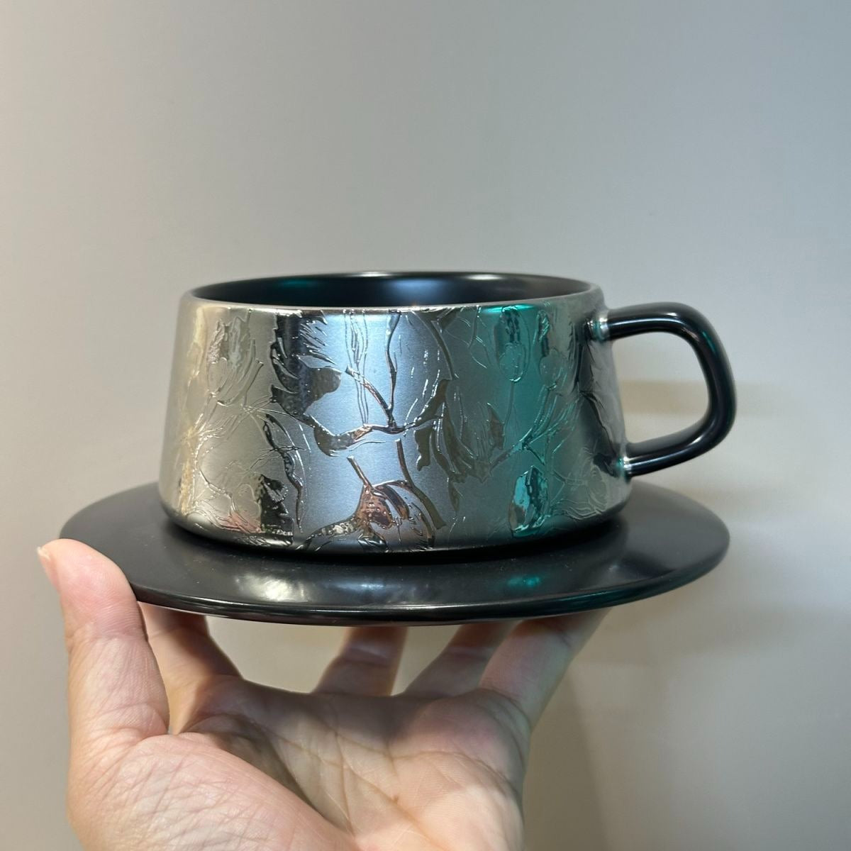 Silver Sakura Relief Cup