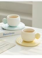 Morandi Cream Ceramic Coffee Cup
