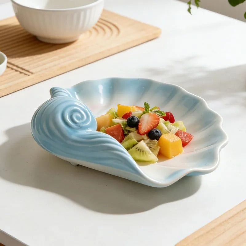 Seashell Sculptural Serving Plate