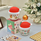 Cozy Christmas Hand-Warming Mug with Lid