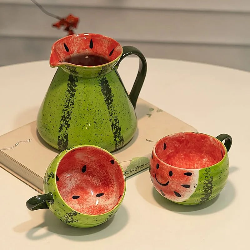 Melon Picnic Ceramic Drinkware Set