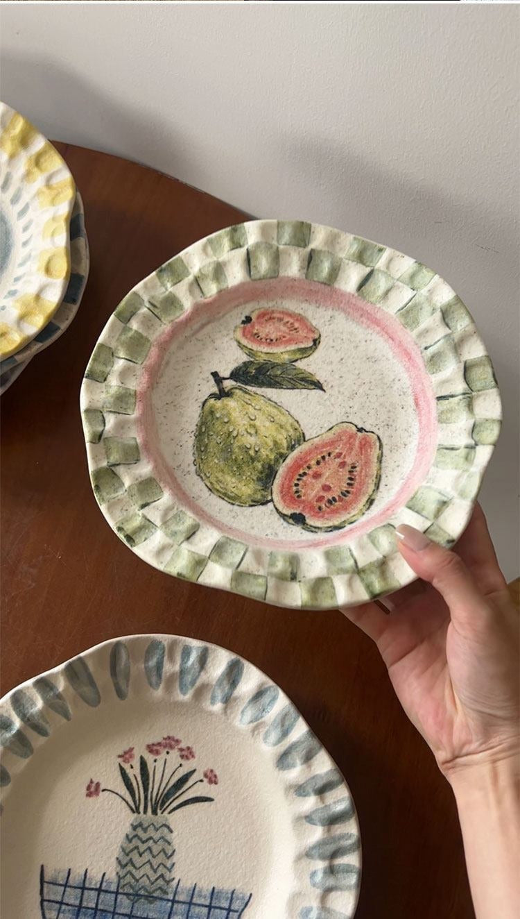 Petite Fleur Hand-Pinched Plate