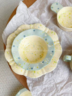 Ink Bloom Ceramic Plate