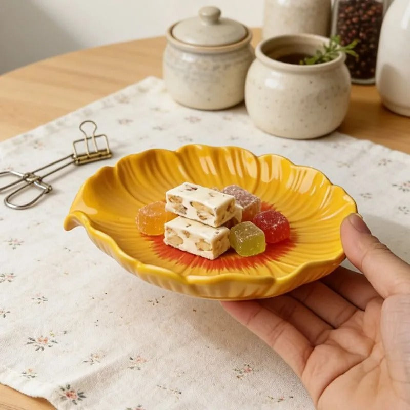 Soleil Sunflower Dessert Plate