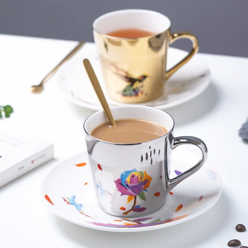 Golden Reflection Cup & Saucer