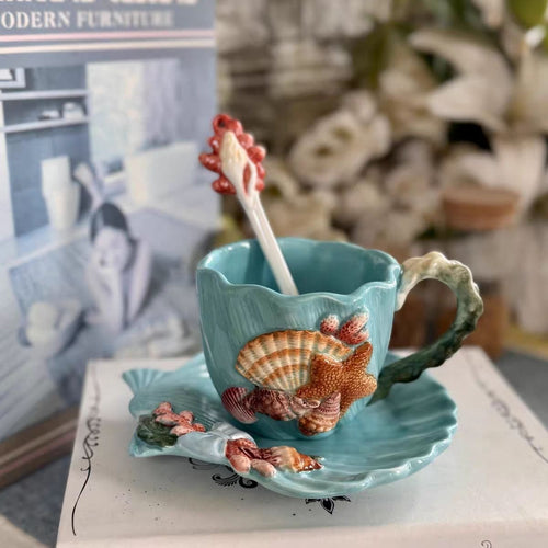 Coquillage Sea Cup & Saucer Set