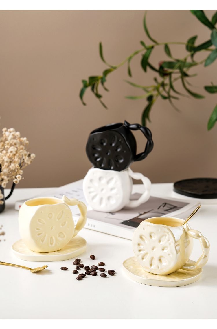 Lotus Root Sculptural Mug