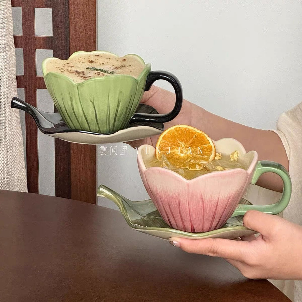 Tulip Garden Ceramic Cup Set