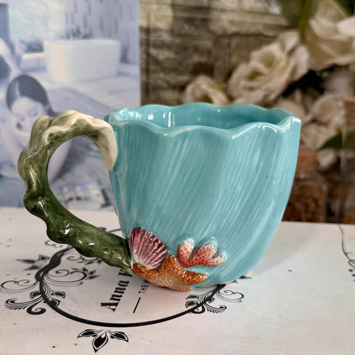 Coquillage Sea Cup & Saucer Set
