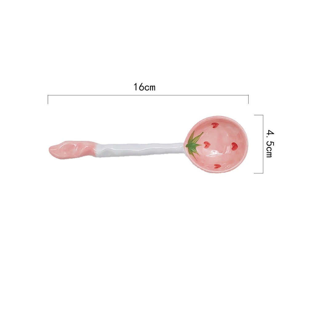 Strawberry Heart Ceramic Bowl