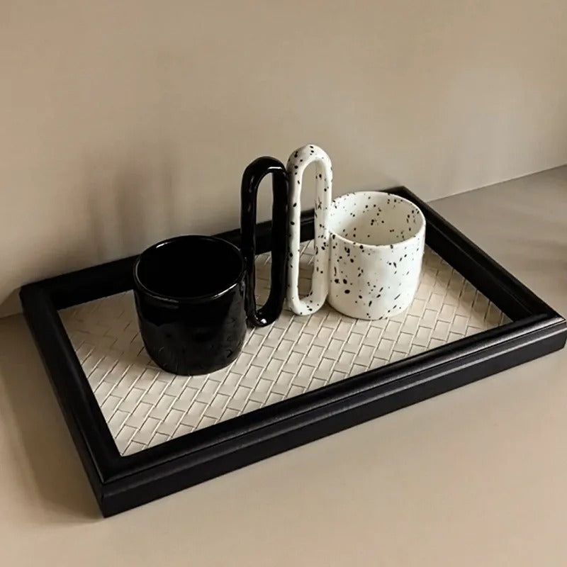 Sculpted High-Handle Mug