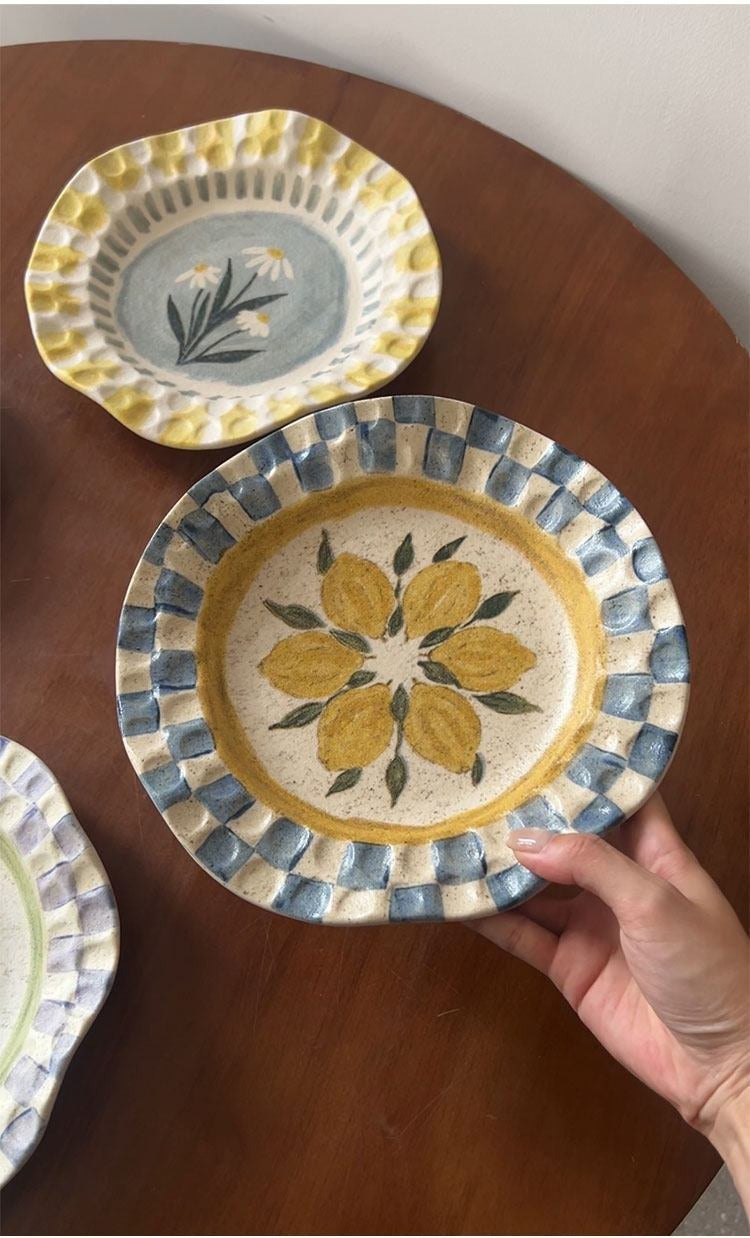 Petite Fleur Hand-Pinched Plate