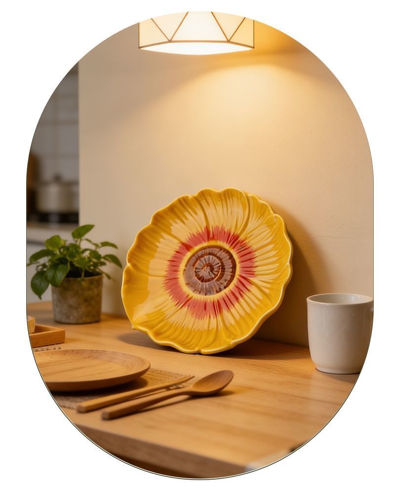 Soleil Sunflower Dessert Plate