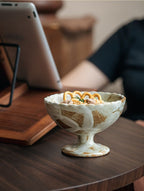 Heritage Pedestal Stoneware Bowl