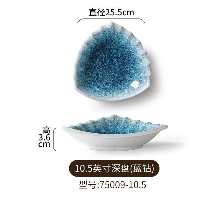 Blue Diamond Triangle Plate