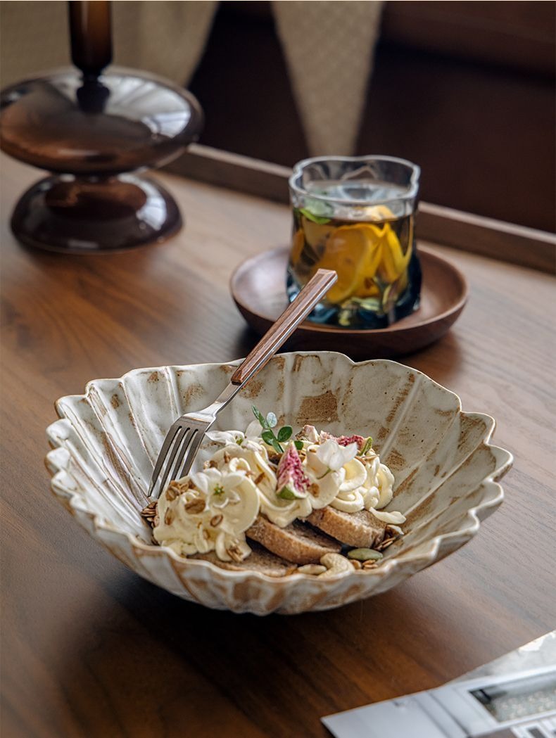 Wabi Petal Stoneware Plate