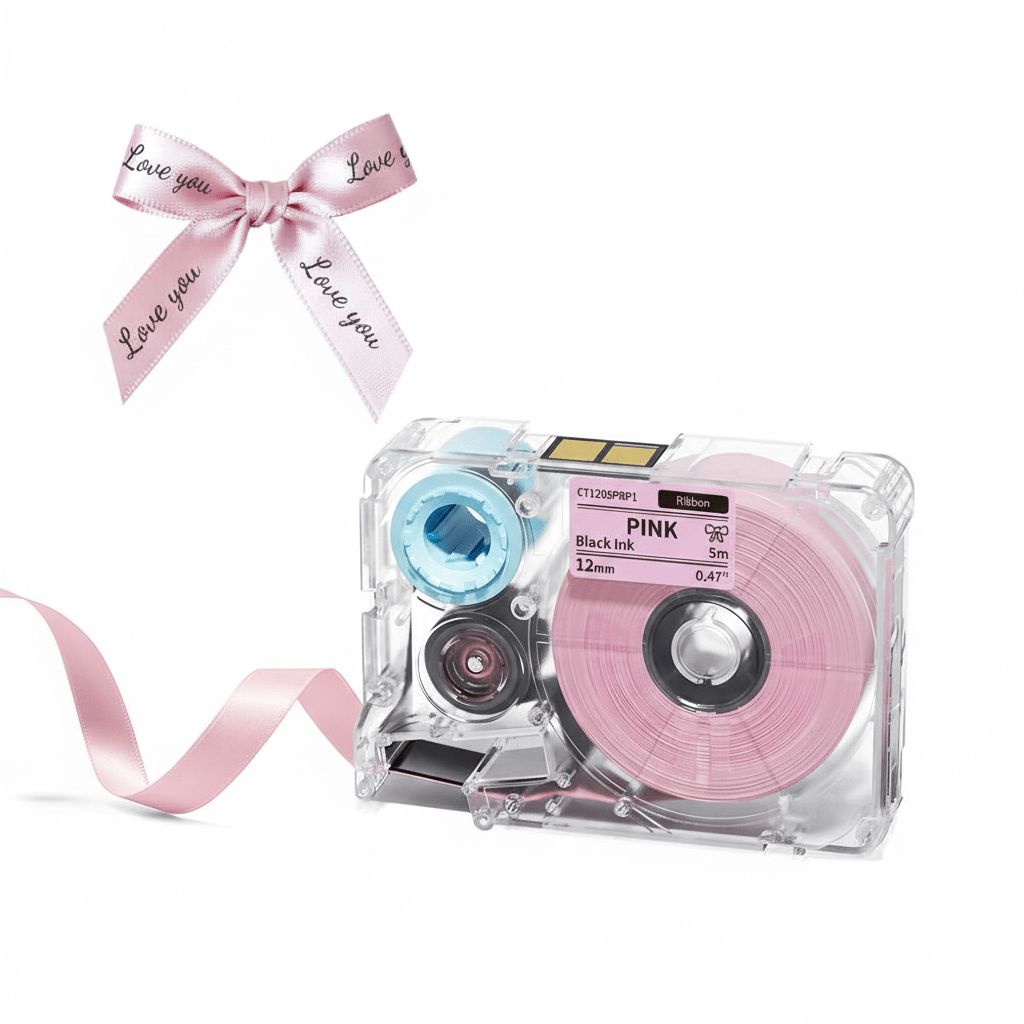 Phomemo T27 12mmx5m Pastel Blue&White&Red Ribbon Label Tapes for P15/A30