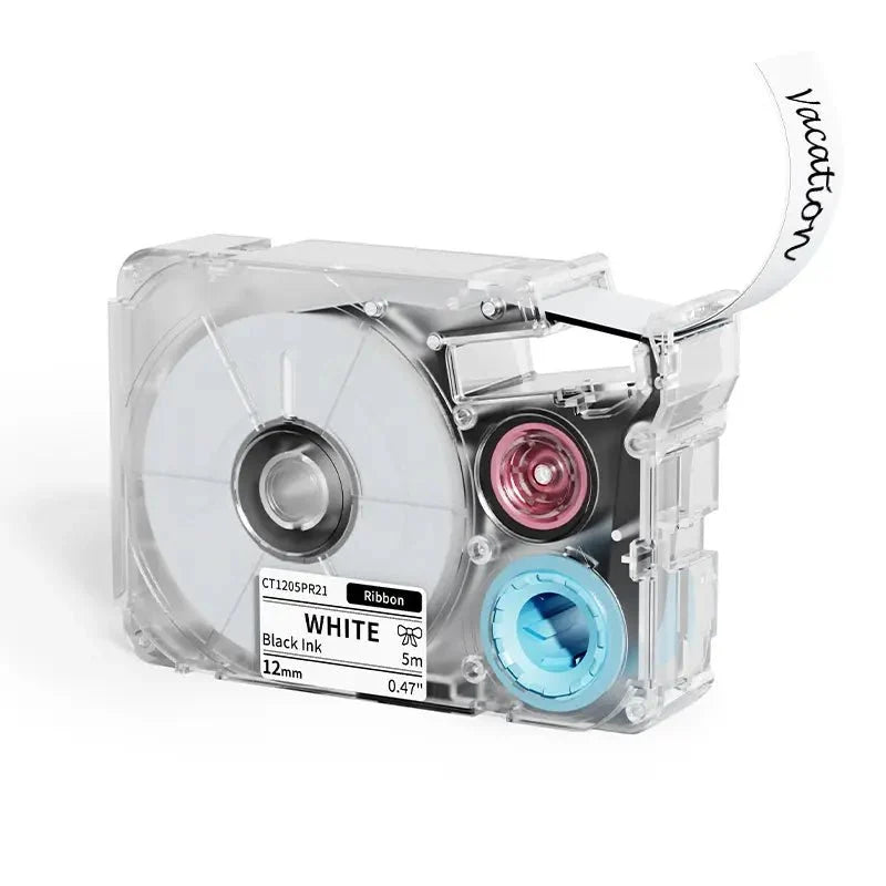Phomemo T27 12mmx5m Pastel Blue&White&Red Ribbon Label Tapes for P15/A30