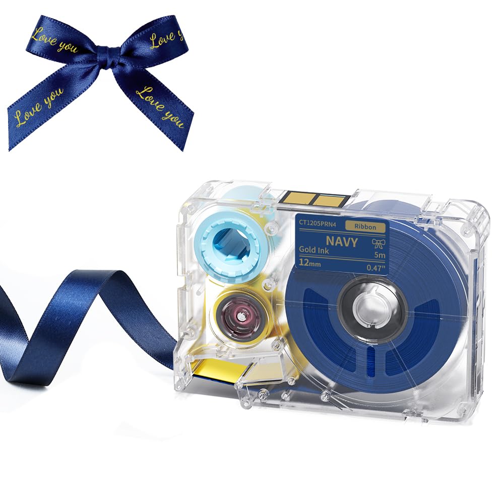 Phomemo T27 12mmx5m Pastel Blue&White&Red Ribbon Label Tapes for P15/A30