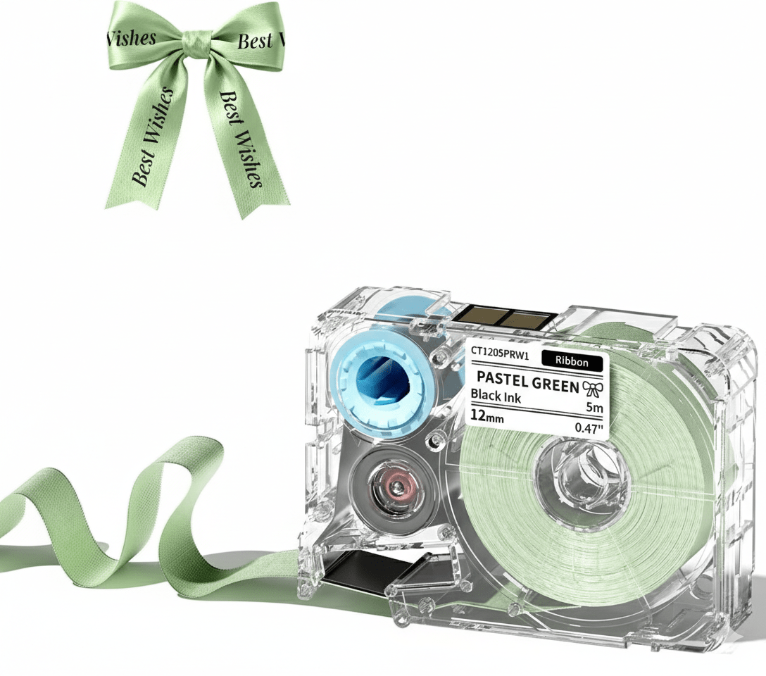 Phomemo T27 12mmx5m Pastel Blue&White&Red Ribbon Label Tapes for P15/A30